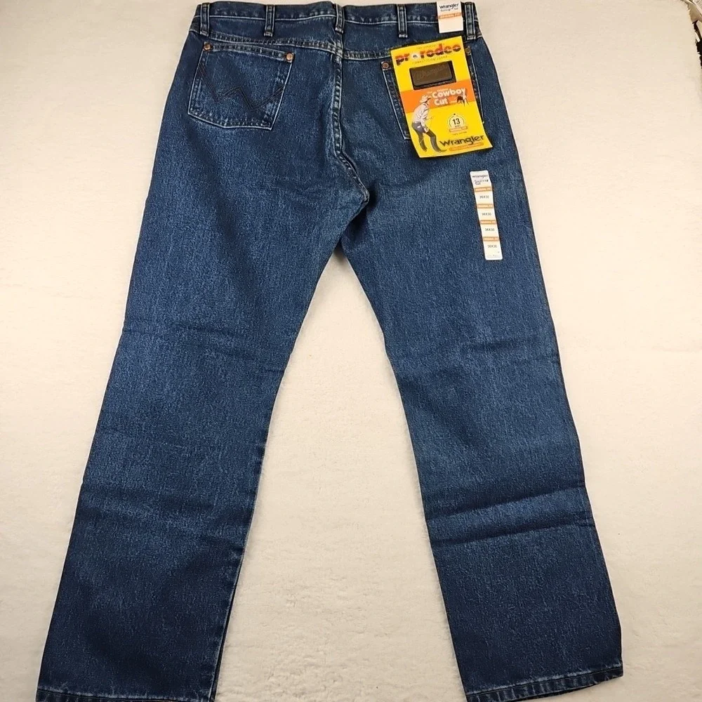 Rigid Wrangler Cowboy Cut 13MWZ Original‎ Fit Jeans Indigo Mens 42x32